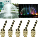 5 Pieces DN15 1/2Inch Adjustable Jet Straight Fountain Nozzle Valve Spray Head,