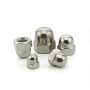 10Pieces Stainless Steel Dome Nuts Hex Cap Nuts for Threads Bolt Screws  M8