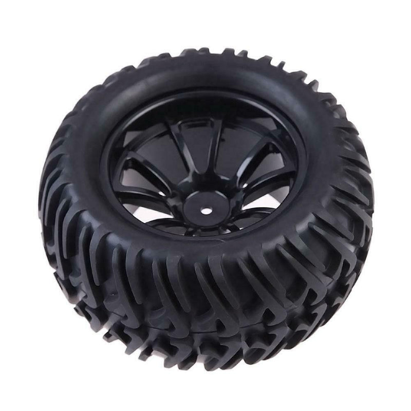 New 4PCS Wheel Rim & Tires For HSP 1:10 Monster Truck RC Car 12mm Hub