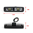 2Pc 48W 12V 16 LED Work Light Spot Beam Bar Car SUV Off-Road Driving Fog Lamp