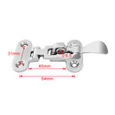 316 Stainless Steel Boat Latch, 2pcs Anti-Rattle Fastener Clamp, 4 3/8inch
