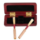 Wooden Oboe Reed Case Solid Wood Oboe Reed Holder Box Maple Wood for 2pcs O