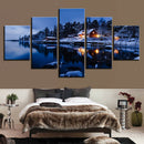 Art Ocean Scenic Wall Canvas Print Picture Paint On Canvas Snowscape