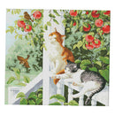 Cat Stamped Cross Stitch Kits Adults Beginners Handwork Set Bedroom Hotel Decor