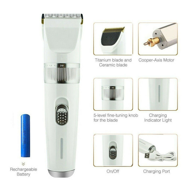 Electric Professional Pet Dog Cat Hair Trimmer Clippers Grooming Scissor Cutters