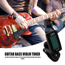 Ukulele Guitar Bass Violin Tuner LCD Display Mini Clip-On Tuner Instrument Parts
