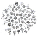 50x/lot Tibetan Sliver Mini Mixed Christmas Charms Pendant DIY Jewelry Making Ew