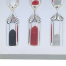 Clear Acrylic Sand Glass Hourglass Timer 1+2+3 Min Tea/Cafe Children Gifts