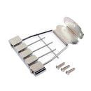 Zinc Alloy 4 String Trapeze Tailpiece with Screws for Archtop Jazz Bass Guitar