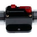 2PCS 12V-24V Car Audio Inline Manual Reset Circuit Breaker Fuse Switch 100A