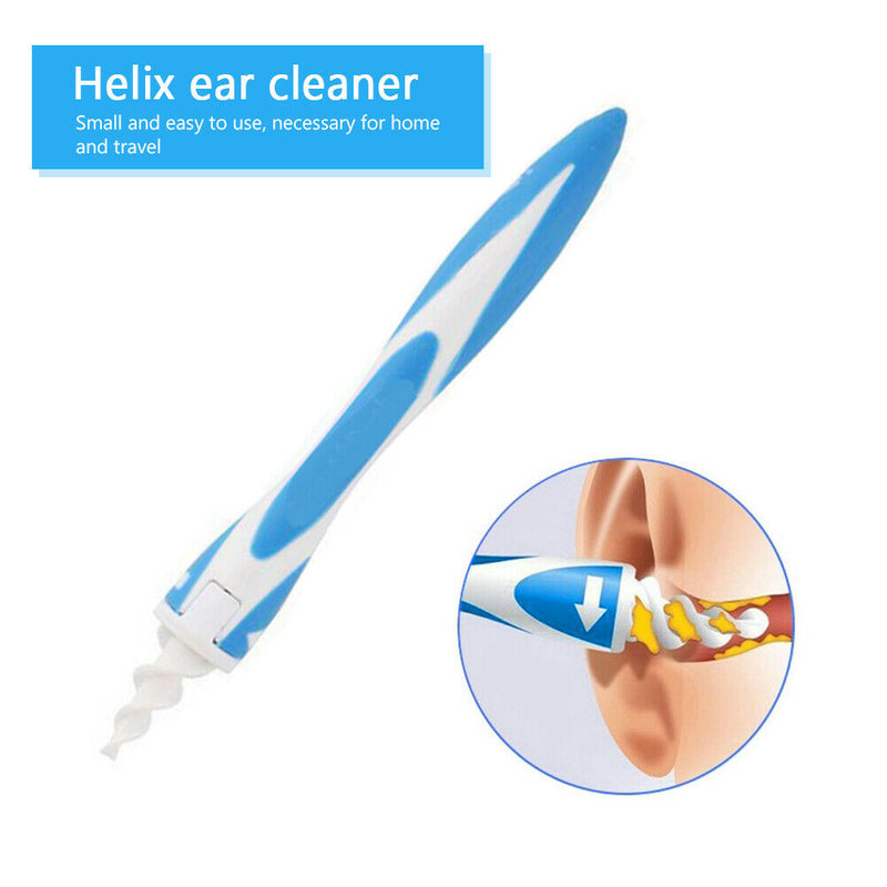 2pcs Spiral Earwax Remover Earpick Manual Rotating Ear Cleaner with 32 Tips