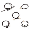Women Elastic Hair Tie Ponytail Holder Scrunchies Ring Rope Hair-Band Random