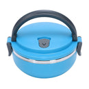 2-Layer Stainless Steel Portable Insulated Thermal Lunch Box Bento Food Con