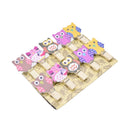 10 Mini Pegs Owl Wooden Craft Pegs Card Holder Photo Hanger Clothes Clip 3C