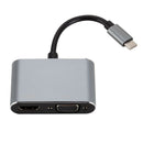 Usb C To Hdmi 4K Vga Adapter Usb 3.1 Type C Usb-C To Vga Hdmi Video Convert