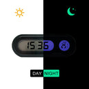 Car Auto Digital LCD Electronic Time Clock Thermometer Watch W/ Backlight 12V