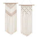2 Pcs Macrame Wall Hanging Decor Woven Wall Art Macrame Tapestry Boho Chic