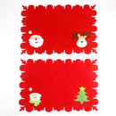 New Christmas Table Decor Non-Woven Placemats With Tableware Bag Table Mat
