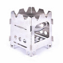 Outdoor Camping Stove Portable Folding Stainless Steel Picnic Wood SS Ew