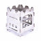 Outdoor Camping Stove Portable Folding Stainless Steel Picnic Wood SS Ew