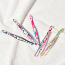 Printing Flower Stainless Steel Slant Tip Eyebrow Tweezer Hair Removal Random Z