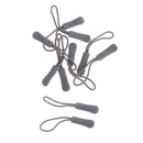20xZipper Pull Cord End Zip Puller Fastener Extension Replacement Grey/Green