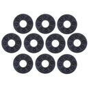 10 Pieces Guitar Strap Block Rubber Safety Strap Lock Washer Gasket Black