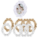 8pcs Baroque Photo Frames Wedding Picture Holder Display Stand Wall Hanging
