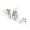 5 Pcs F Type Panel Mounted Socket Female Jack Solder Connector Adapter