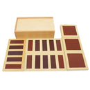 Wooden Montessori rial Material - Rough and Smooth Touch Tactile Boards in Box