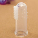 Kids Baby Finger Toothbrush Infant Soft Silicone Teeth Rubber Massager Brus Y6U5