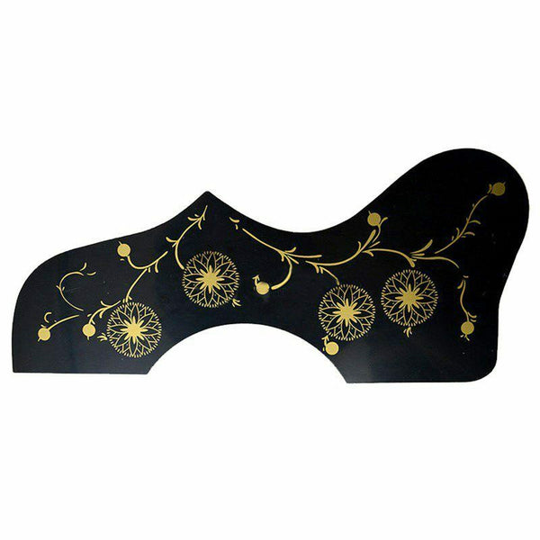 Flower Decoration EJ200 Style Acoustic Guitar Pickguard, Black