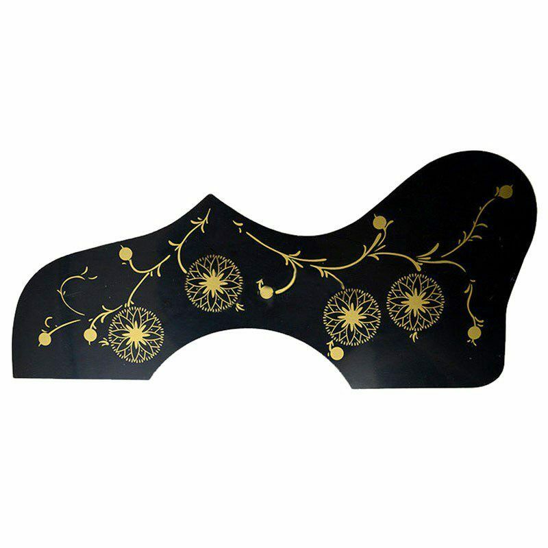 Flower Decoration EJ200 Style Acoustic Guitar Pickguard, Black