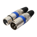 10Pcs XLR 3Pin Male & Female MIC Jack Plug Audio Microphone Wire Cable Connec3C