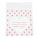 100pcs Bag TRANSPARENT heart of candy cookies gift bag