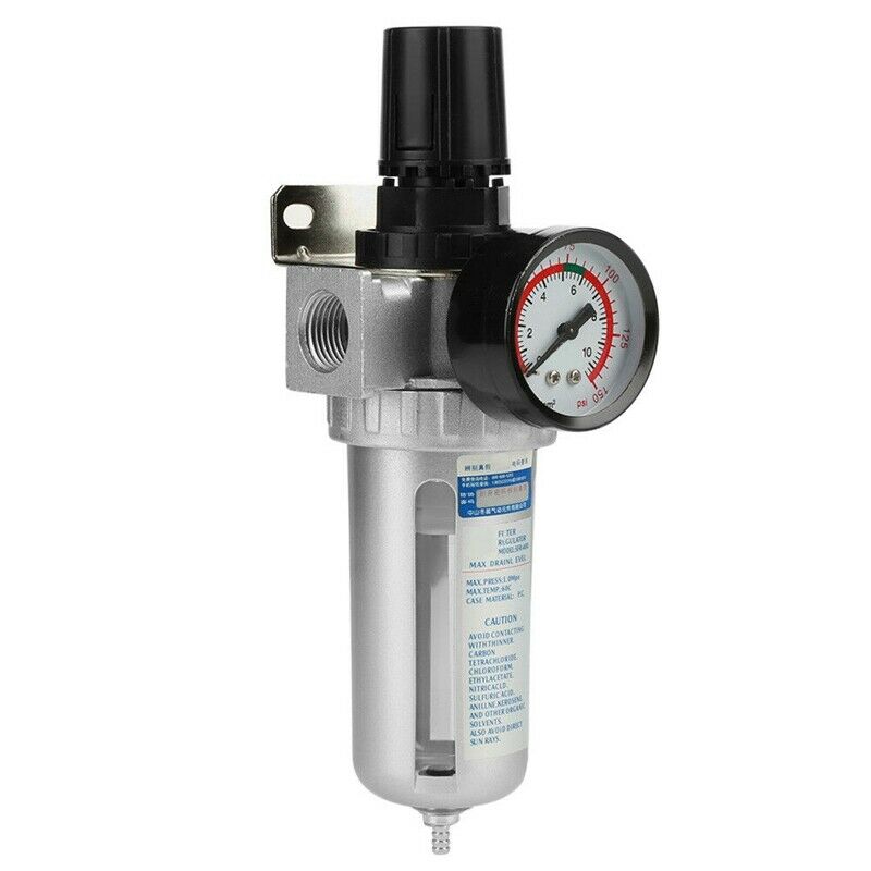 1/2 Inch Air Compressor Filter Oil Water Separator Digital Regulator Pressu