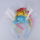 LED Hairband Happy New Year Light Up Glowing Headband Toys Christmas Gifts