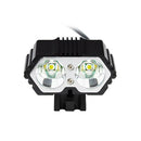 2400LM Double LED Built-in Rechargeable USB Bike Bicycle Head Light Waterproof
