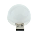 USB LED Rounded Night Lamp for Bedroom Table Tent Reading Warm Color