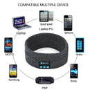 Wireless Bluetooth Dark Gray Stereo Headphone Headset Sports Sleep Headband