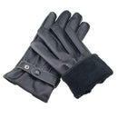 Leather Motorcycle Riding Fleece Gloves Touch Screen Men Thickened Gloves