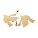 Dove Stud Dangle Earrings Pigeon Earrings Bird Earrings Peace Love Jewelry
