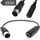 Stereo Audio Extension Cable MIDI 5-Pin Monoprice 6.35mm 1/4 Inch Female TRSFT