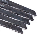 10pcs T144D HCS T-Shank Curved Wood Fast Cutting Jig Saw Blades Serration FT