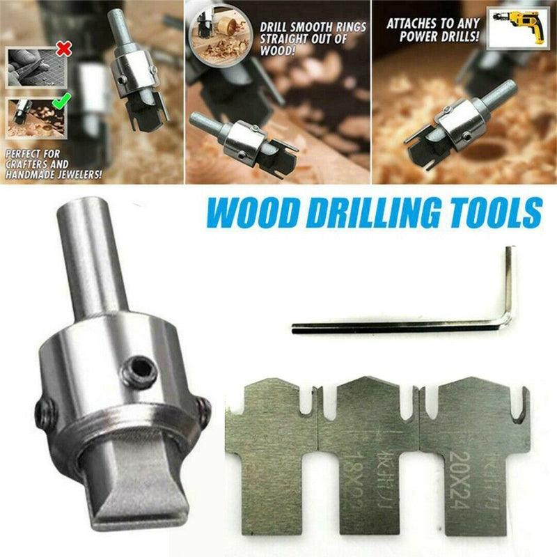 5 X Ring Drill Bit Multifunction Wooden Thick Rings Maker High Speed Steel Wood