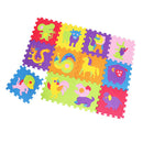 12PCS Educational Baby Animal Interlocking Puzzle Carpet Crawling Mat Kids Gym