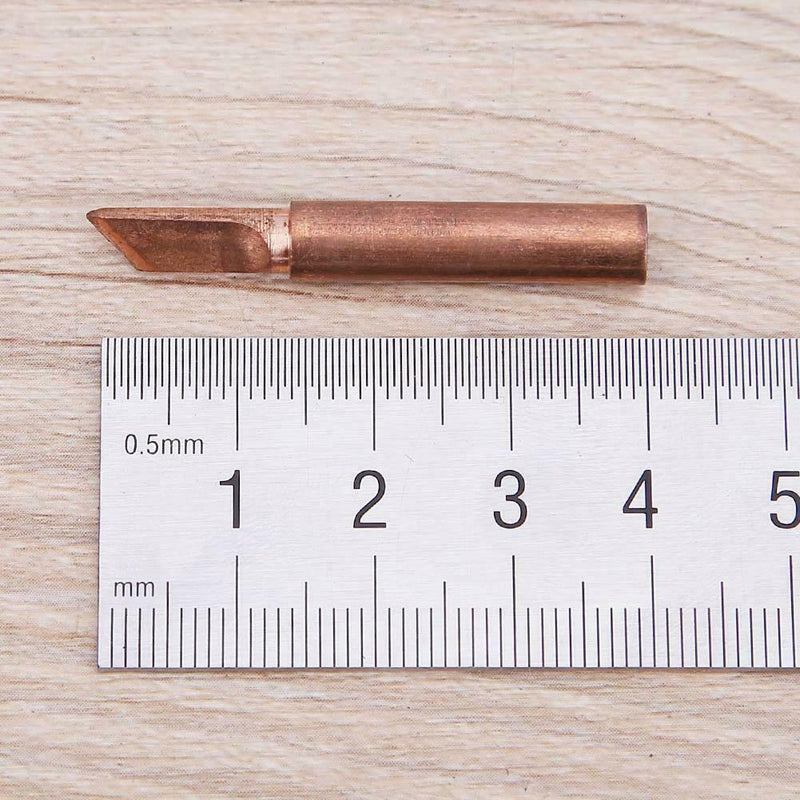 6pcs Pure Copper Iron Tip 900M-T Soldering Tip Soldering Rework Station(2)