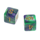 10pcs 6 Sided Dice D6 Polyhedral Dice for Dungeons and Dragons Table Games