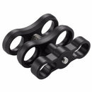 Puluz Dual Aluminum Alloy Ball Clamp For Underwater Camera Arm System