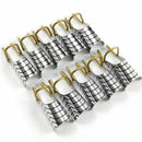 10PC Metal Nail Tips Extension Guide Form UV Gel Acrylic Nail Art Tools Reusable